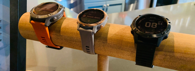 The whole fenix 6 family of watches.
